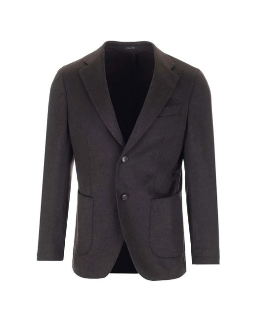 Al Duca D'aosta Blue Single-Breasted Wool Blazer for men