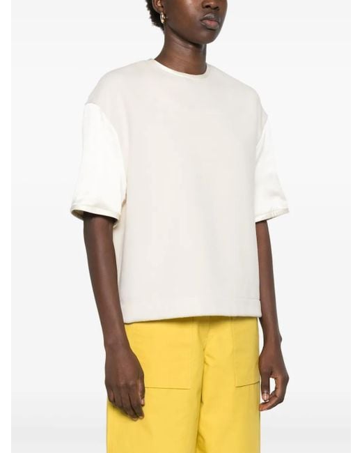 Jil Sander White Virgin Wool Top