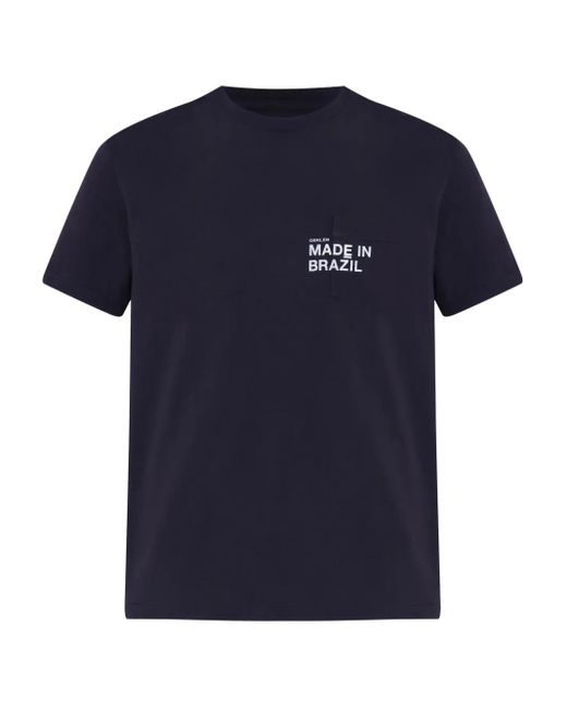 Osklen T-Shirt Met Grafische Print En Zak in het Blue voor heren