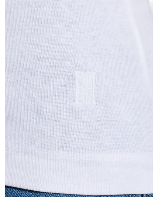 By Malene Birger White Mani Ribbed-Knit Tank Top