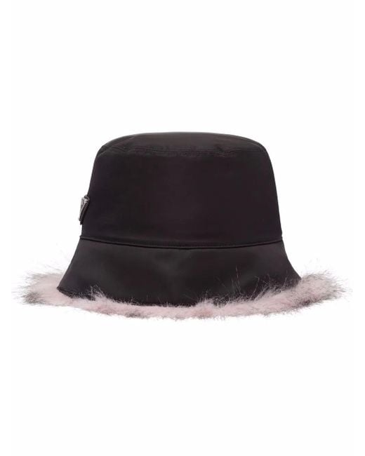 Cappello Bucket Re-Nylon di Prada in Black