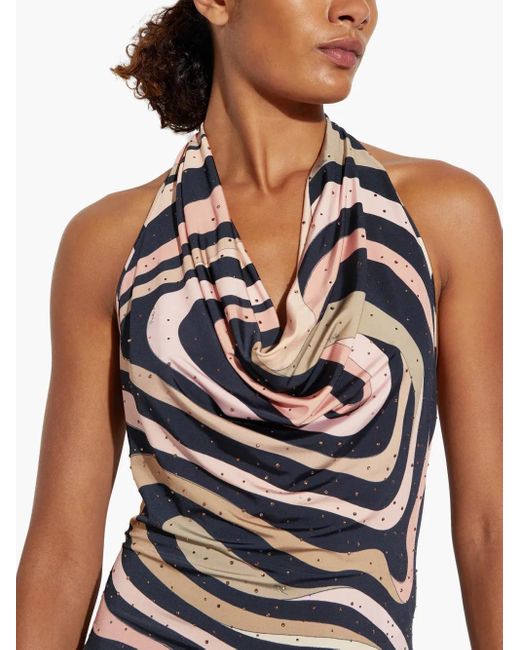 Robe À Imprimé Marmo Emilio Pucci en coloris White