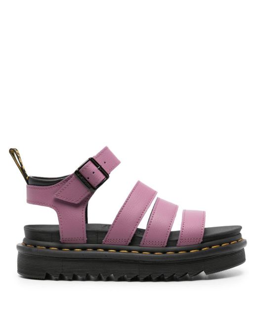 Dr. Martens Blaire Sandalen Met Plateauzool in het Pink