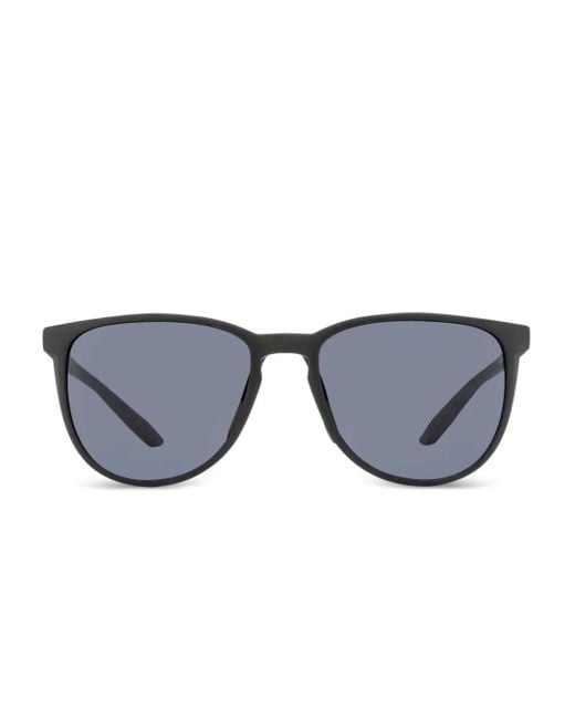 Nike Blue Oval-Frame Sunglasses