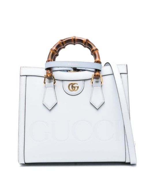 Gucci Diana Leren Shopper in het White