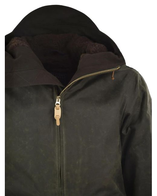 Ceccarelli Black High-Collar Hooded Jacket for men