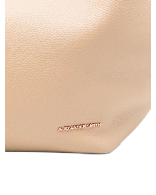 Alexander Smith Natural Large Rachel Leather Tote Bag