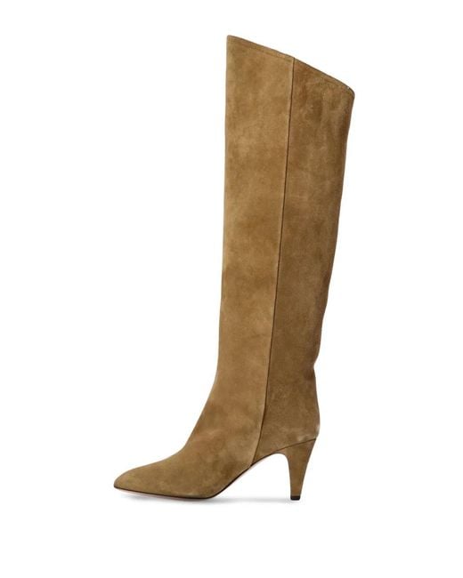 Isabel Marant Brown Lispa 75Mm Suede Knee Boots