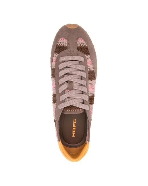 HOFF Pink Woven Bridge Sneakers