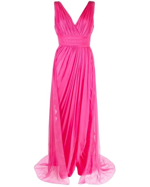Alberta Ferretti Pink Long -Signed Long Dress