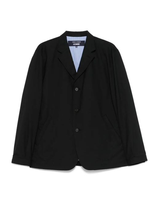 メンズ Comme des Garçons ウール ジャケット Black