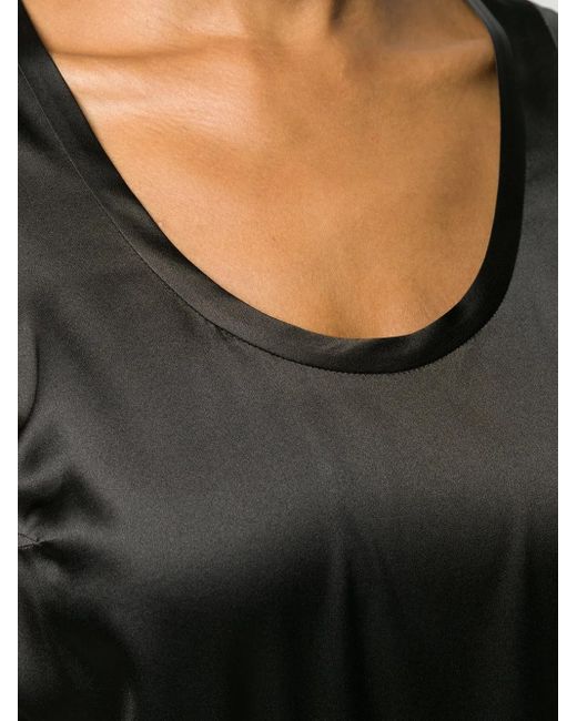 Brunello Cucinelli Black Silk Top