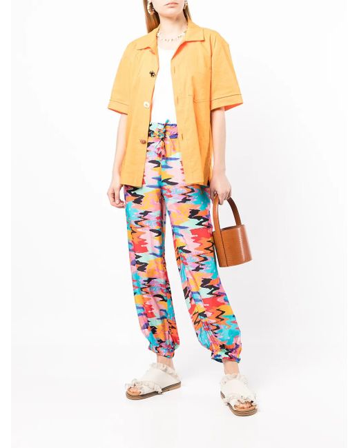Solid & Striped Multicolor The Prem Graphic-Print Trousers