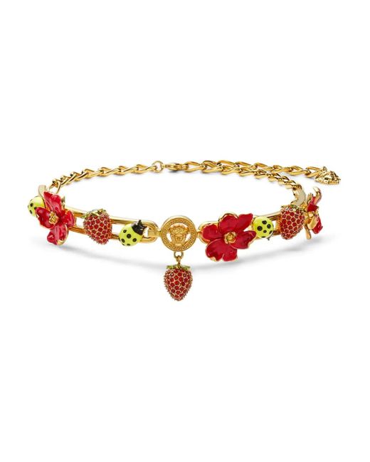 Versace White Strawberry Garden Choker