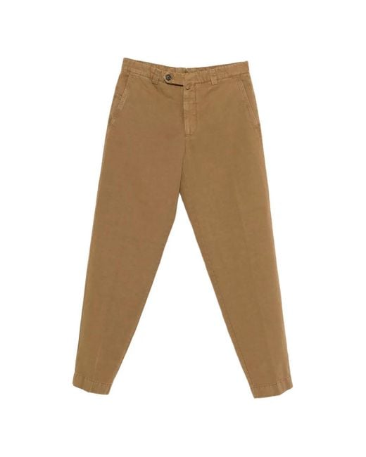 Berwich Natural Buttoned Trousers for men