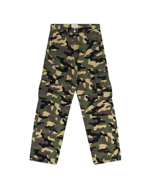 Rhude White Linares Camouflage-Print Cargo Pants for men