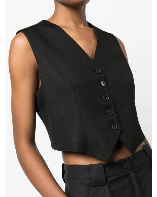 Stella McCartney Black Canvas Tailoring Gilet
