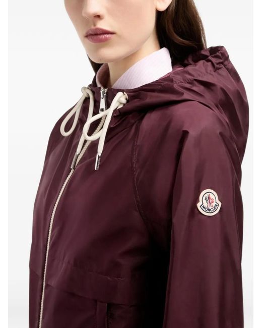 Moncler Purple Coquelicot Hooded Zip Jacket