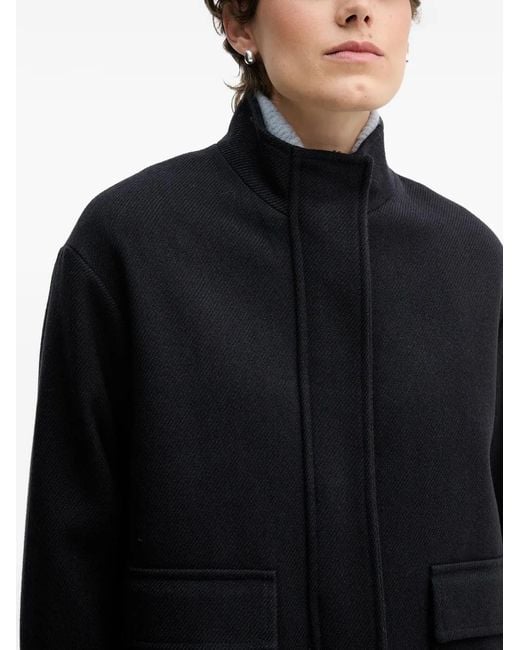 Chaqueta Con Bolsillos Con Solapa Sandro Ferrone de color Black
