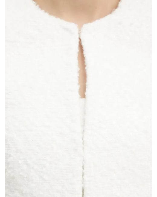 Guess White Bouclé Jacket