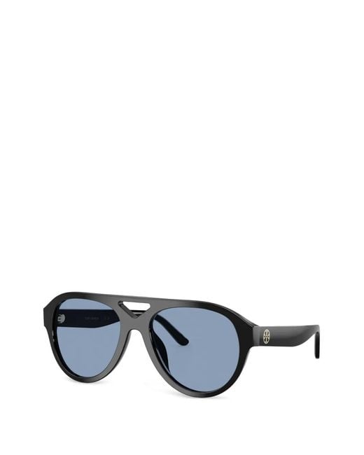 Tory Burch Blue Millher Pilot Sunglasses