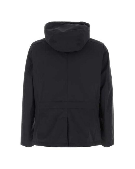 Moorer Blue Ranieri Hooded Jacket for men