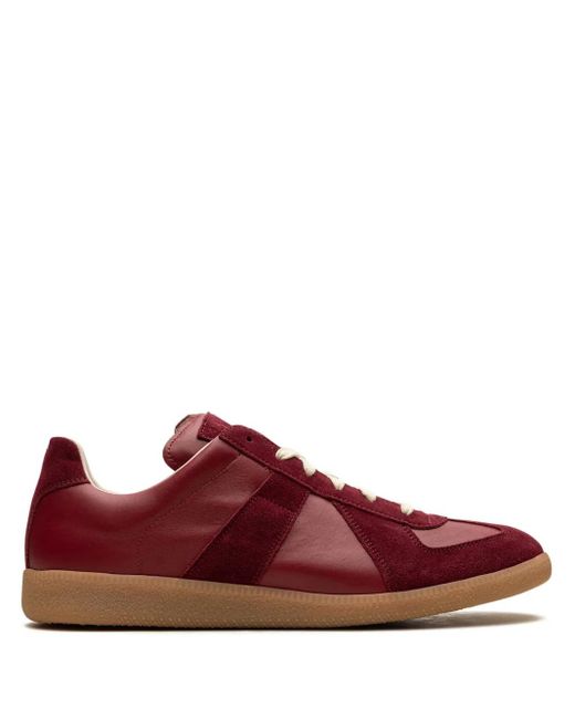 Sneakers Con Pannelli A Contrasto di Maison Margiela in Red da Uomo