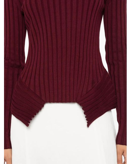 Stella McCartney リブ トップ Purple