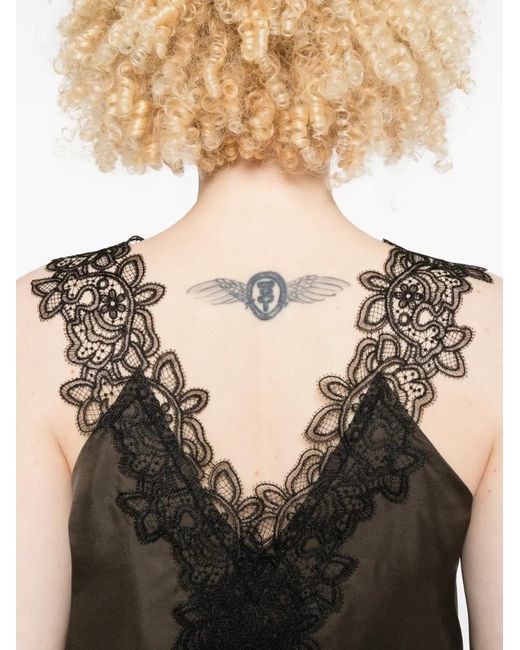Rohe Black V-Neck Silk Top