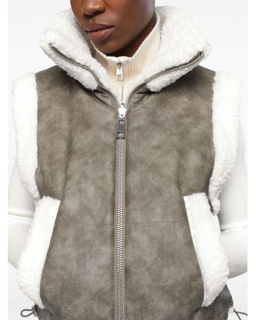 Apparis Alex Faux Fur Gilet in Grey Lyst UK