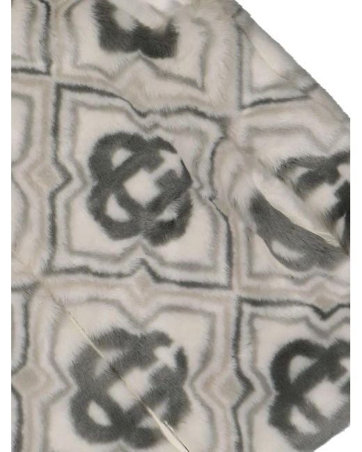Casablanca Gray Monogram-Pattern Gilet for men