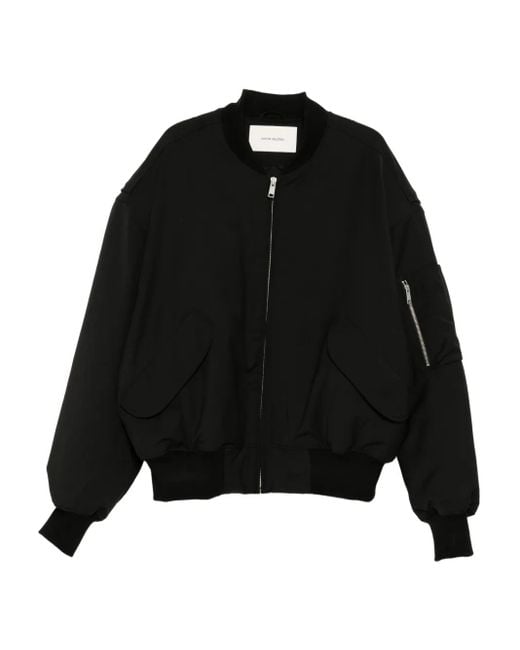Entire studios Black Broad Bomber Jacket for men