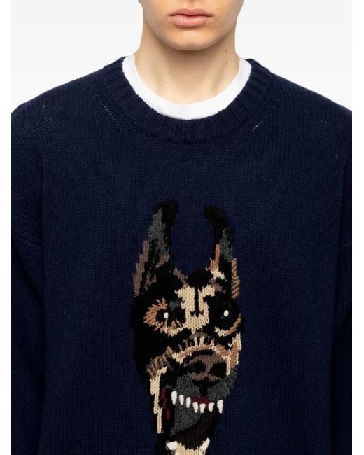 Zadig & Voltaire Blue Swonny Wool Sweater for men