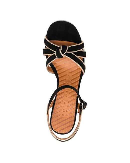 Chie Mihara White Ballah Knot-Detail Sandals