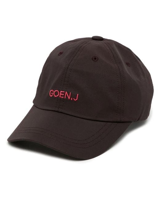 Goen.J Brown Embroidered-Logo Baseball Cap