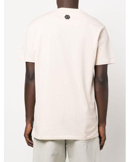 Philipp Plein White Gem-logo Short-sleeved T-shirt for men