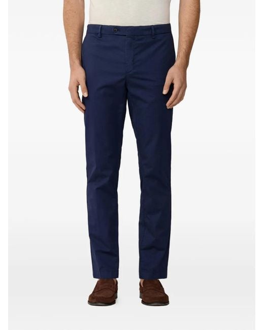 Hackett Blue Kensington Slim-Fit Chinos for men