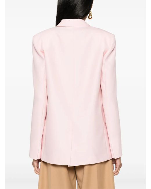 Fabiana Filippi Pink Double-Breasted Blazer