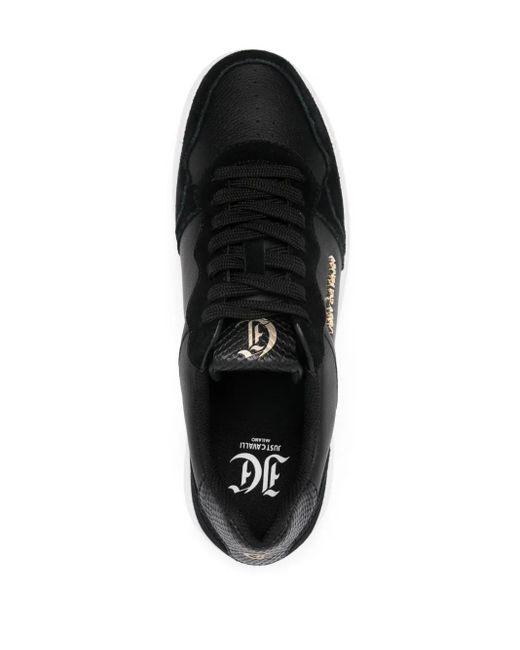 Just Cavalli Black Minimal Dis. 4 Sneakers for men