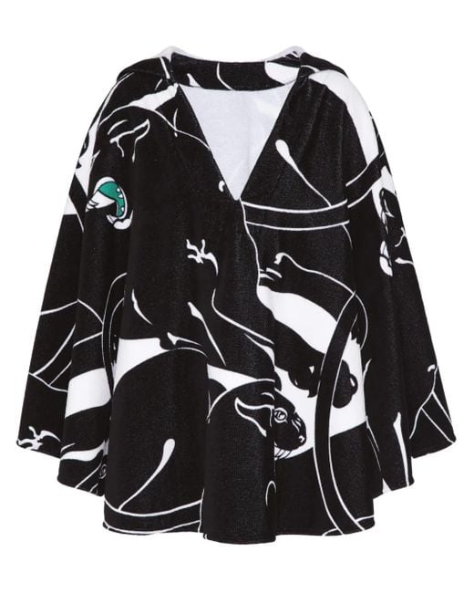 Valentino Garavani Black Panther Terry Cape