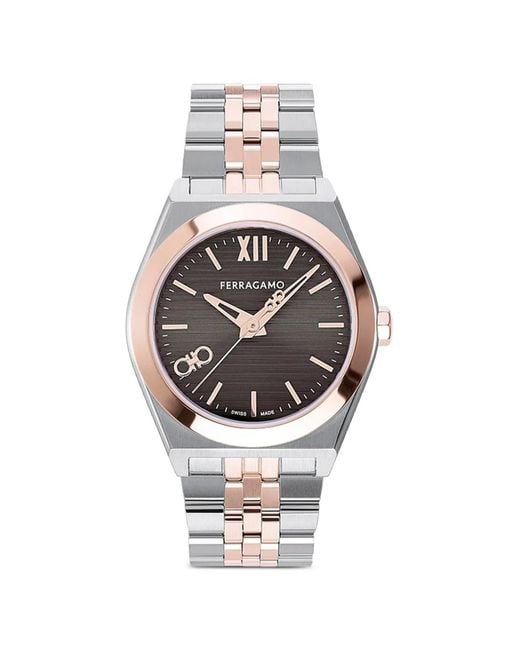 Ferragamo White Montre Vega 40 Mm for men