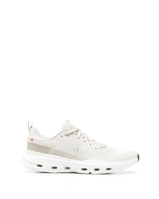 On Shoes White Cloudpulse Next Lace-Up Fastening Sneakers for men