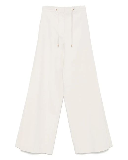 Agnona クレープパンツ White
