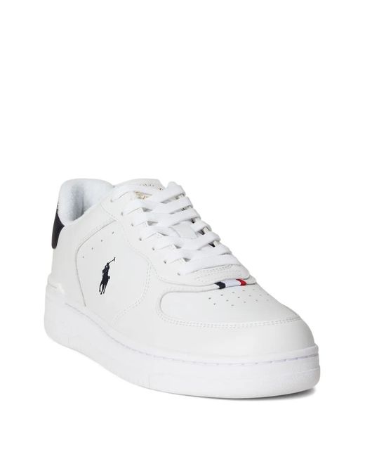 Polo Ralph Lauren White Masters Court Sneakers for men