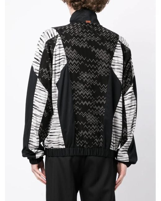 Chaqueta Zig Zag con cremallera Missoni de hombre de color Black