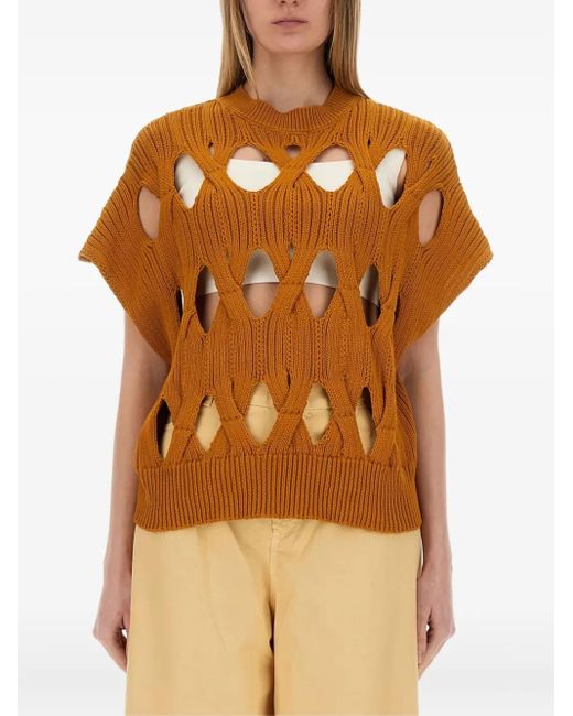 Jersey de punto de ochos Alysi de color Brown