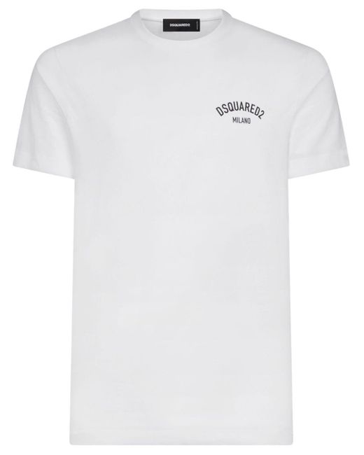 | T-shirt stampa logo | male | BIANCO | XL di DSquared² in White da Uomo