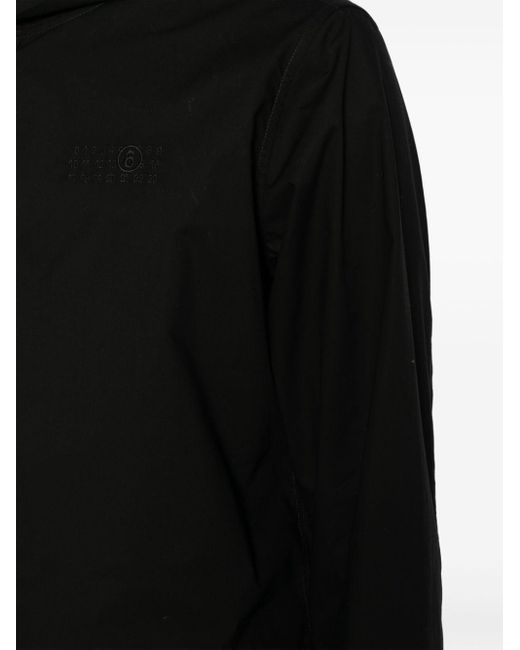 Camisa con capucha MM6 by Maison Martin Margiela de hombre de color Black