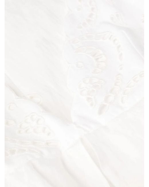 Stella McCartney White Broderie Anglaise Maxi Dress