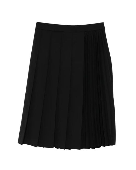 Juun.J Midi-Plooirok in het Black